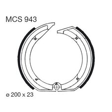 Brzdové čeľuste LUCAS MCS 943